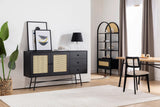 Consola Nala 160 Howard, negru - natural, 160x40 cm - Negru