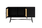 Consola Nala 160 Howard, negru - natural, 160x40 cm - Negru