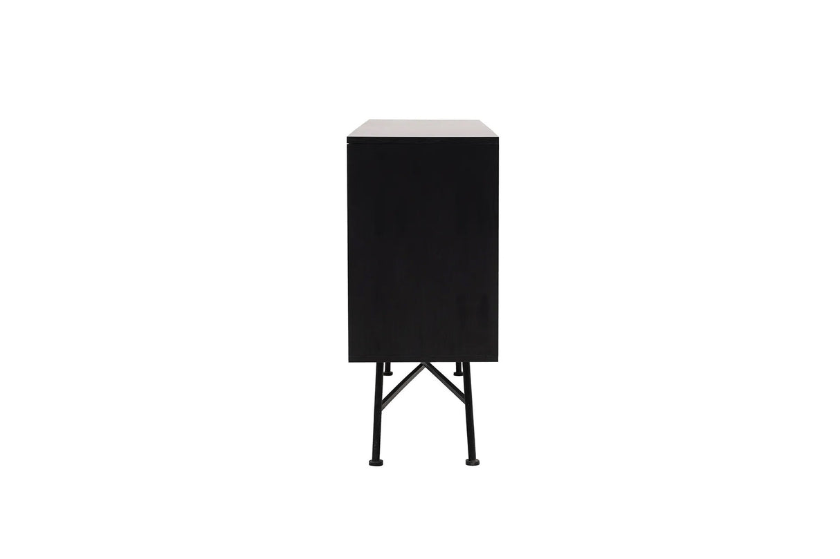 Consola Nala 160 Howard, negru - natural, 160x40 cm - Negru
