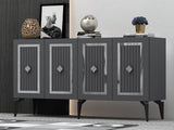 Consola Nora Olivia, alb - argintiu - antracit - argintiu, 150x40 cm - Anthracite
Silver