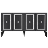 Consola Nora Olivia, alb - argintiu - antracit - argintiu, 150x40 cm - Anthracite
Silver