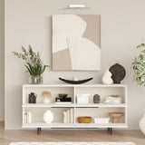 Consola On3 Locelso, nuc - alb, 160x45 cm - Alb