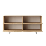 Consola On3 Locelso, nuc - alb, 160x45 cm - Walnut