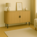 Consolă Scandi MDF Natural, 170×45×80 cm