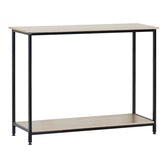 Consola Shima, Stejar-Negru, 106x35x81 cm, Negru-Stejar, imagine principală, PAL melaminat, metal, pentru locuință