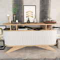 Consolă Consola Stor - Oak, White, Crem, 43x75x150 cm