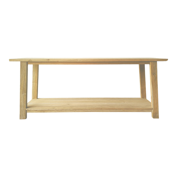 Consolă, Teak, Natur, 200x40x80 cm