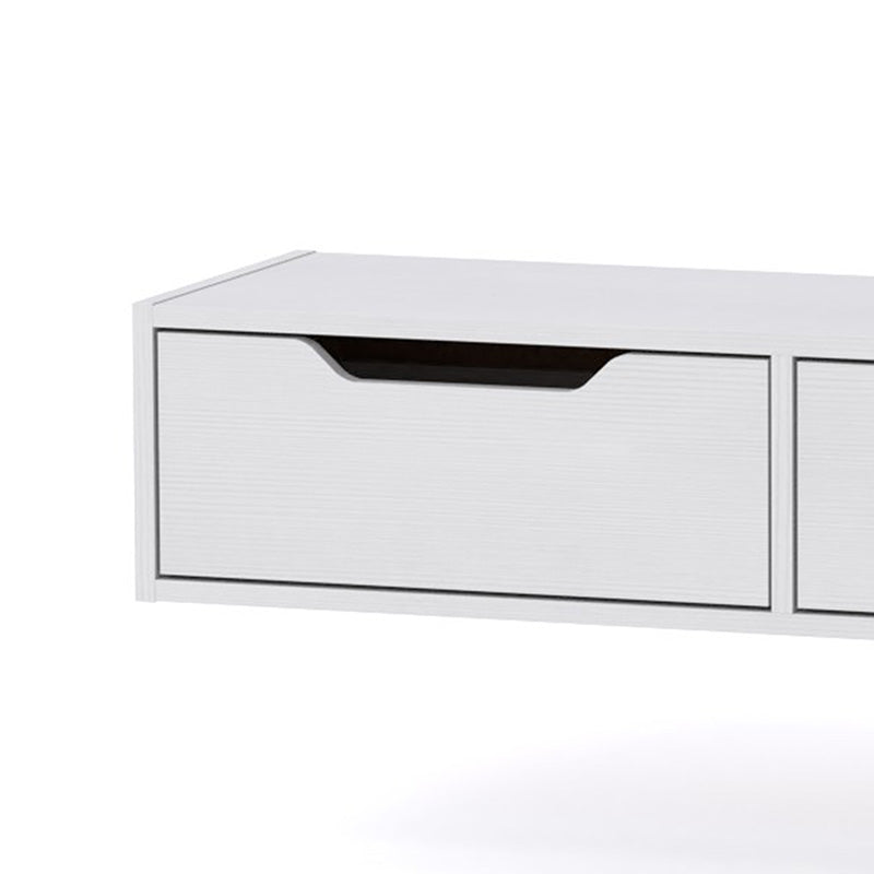 Consolă-toaleta suspendata Alberto, Diverse culori, 100x32x22 cm - Alb