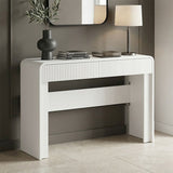 Consola Zaplen din MDF, Alb, 110x38x75 cm