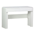 Consola Zaplen din MDF, Alb, 110x38x75 cm, vedere laterală, MDF, PAL melaminat, lemn, pentru locuință