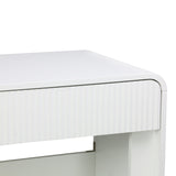 Consola Zaplen din MDF, Alb, 110x38x75 cm