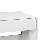 Consola Zaplen din MDF, Alb, 110x38x75 cm, prezentare produs, MDF, PAL melaminat, lemn, pentru locuință