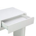 Consola Zaplen din MDF, Alb, 110x38x75 cm, imagine produs 6, MDF, PAL melaminat, lemn, pentru locuință