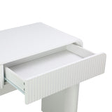 Consola Zaplen din MDF, Alb, 110x38x75 cm
