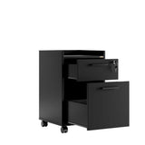 Corp Mobil Adore Gaming cu 2 sertare si incuietoare, Negru, 40x56x40 cm