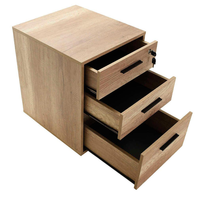 Corp Mobil Adore New York Rollbox Office, 3 Sertare, sertar cu cheie, 45 x 63 x 51 cm