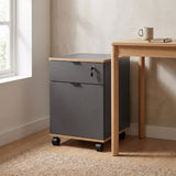 Corp Mobil Adore Rio Rollbox Office, usa, sertar cu cheie, 41x61x45 cm - Antracit