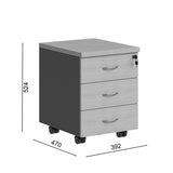 Corp mobil Fesialo, 39x47x53 cm - Natural-Antracit
