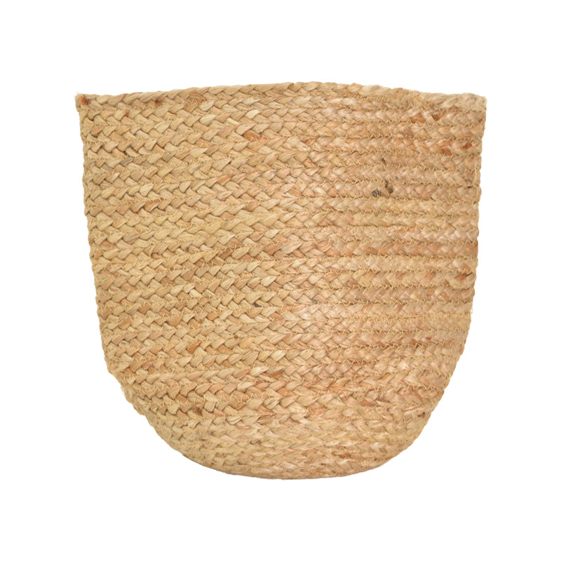 Coș decorativ cu functie de organizare Mideko, Juta, Natur, 25x25 cm