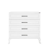 Comoda Adore Country, 4 sertare, Alb, 90 x 89 x 45 cm