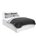 Pat dublu Adore Country cu loc de depozitare, 165 x 110 x 205 cm