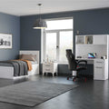 Pat de o persoana Adore Country cu loc de depozitare, Alb, 105x105x205 cm, foto produs 7