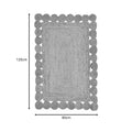 Covor Bej Boho, Natural, 120x80 cm, detaliu produs