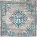 Covor de living / dormitor, Lavabil, Antidarepant Turcoaz, 80x300 cm