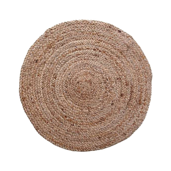 Covor iuta Solon Boho, Bej, 100x100 cm
