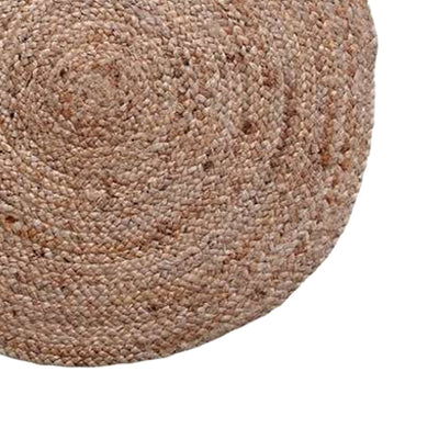 Covor iuta Solon Boho, Bej, 100x100 cm, imagine suplimentara