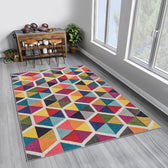 Covor Living - Hol  Curcubeu, Lavabil, Antiderapant, 80x150 cm
