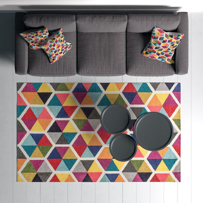 Covor Living - Hol  Curcubeu, Lavabil, Antiderapant, 80x150 cm