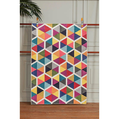 Covor Living - Hol  Curcubeu, Lavabil, Antiderapant, 80x150 cm