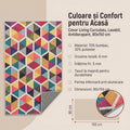 Covor Living - Hol  Curcubeu, Lavabil, Antiderapant, 80x150 cm