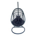 Balansoar Gradina Cuib de leagan Cungo cu suport metalic - pe rattan Gri 125x105x195 cm