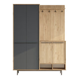 Cuier Cloat, Natural-Antracit, 147x35x195 cm