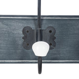 Cuier cu agatatoare functionala Holden, Stil Antic, Negru, 19x9x60 cm