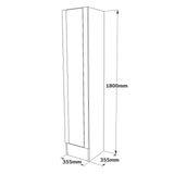 Cuier cu pantofar Bringo cu oglinda, Lemn Natural,  3 piese, 161 x 180 x 36 cm