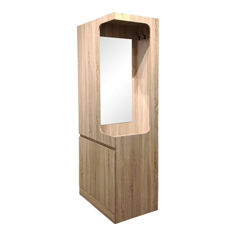 Cuier cu pantofar Feby, Sonoma, 80x50x190 cm