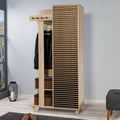 Cuier cu pantofar Garmanto 90 - 200 Hall Stand 2, Stejar Sonoma, 194x36x90 cm