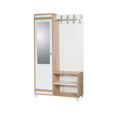 Cuier cu pantofar İNCİ-200 Hall Stand, Stejar Sonoma, 190x36x100 cm