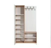 Cuier cu pantofar İNCİ-200 Hall Stand, Stejar Sonoma, 190x36x100 cm
