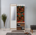 Cuier cu pantofar İNCİ-723 Hall Stand 1, Stejar Sonoma, 190x36x100 cm