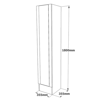 Cuier cu pantofar Ortak cu oglinda, Stejar, 126 x 180 x 36 cm