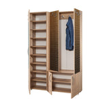 Cuier cu pantofar SİHİRLİ-220 Hall Stand 1, Stejar Sonoma, 195x36x125 cm