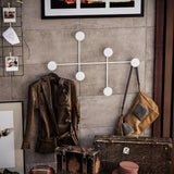 Cuier de hol metalic Metal Wall Hook Antonio 2, Alb, 82x60x10 cm