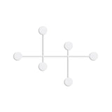 Cuier de hol metalic Metal Wall Hook Antonio 2, Alb, 82x60x10 cm