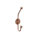 Cuier de hol metalic Metal Wall Hook Antonio 8, Cupru, 6x9 cm