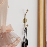 Cuier de hol metalic Metal Wall Hook Rustic 3, Aur, 6x9 cm