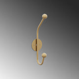 Cuier de hol metalic Metal Wall Hook Rustic 3, Aur, 6x9 cm